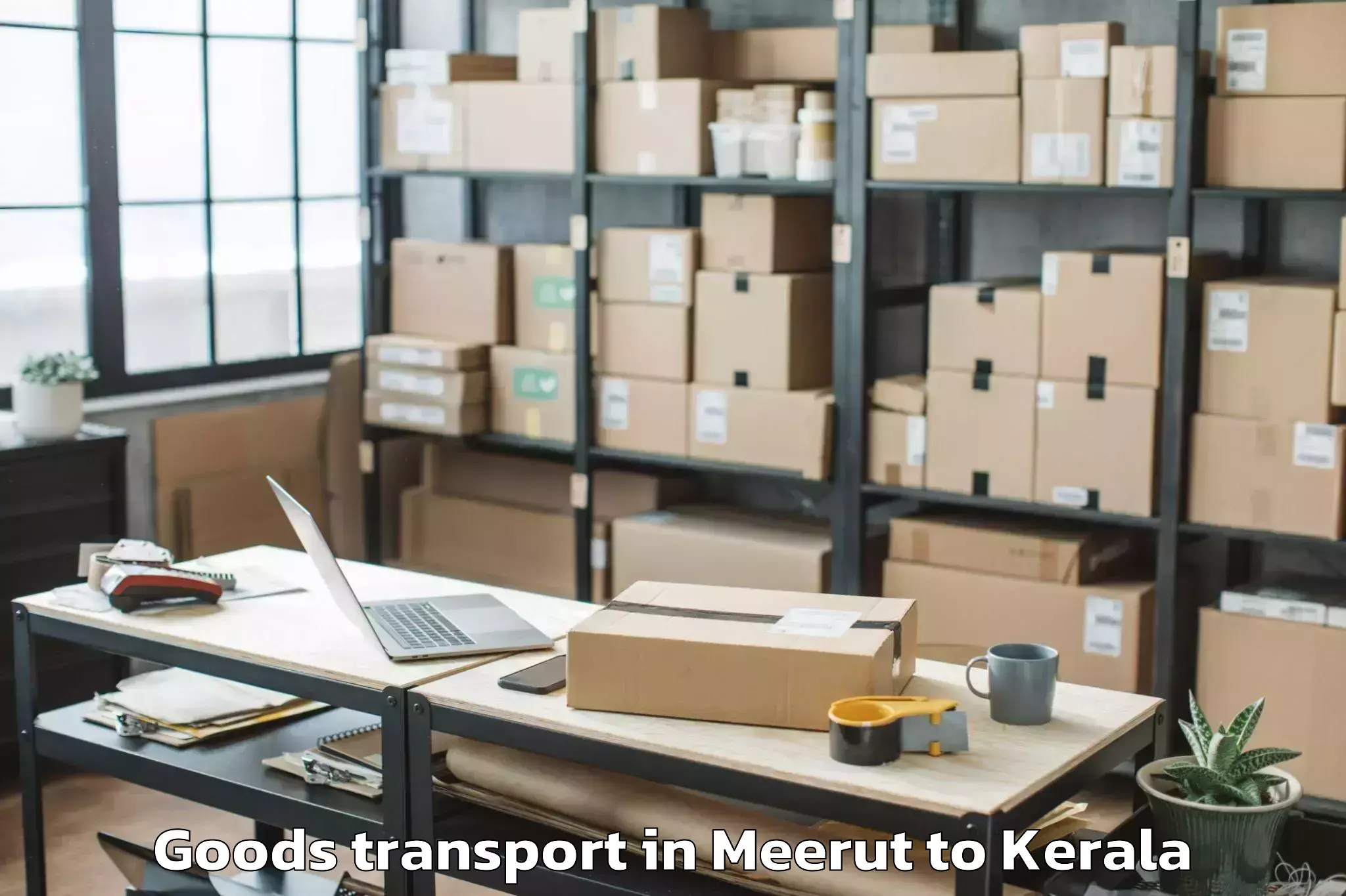 Reliable Meerut to Thrissur Goods Transport